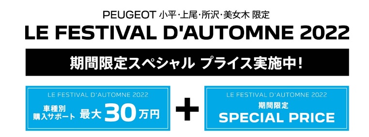 NEW308 START UP FAIR 開催！！LE FESTIVAL D'AUTOMNE 2022   同時開催！          　