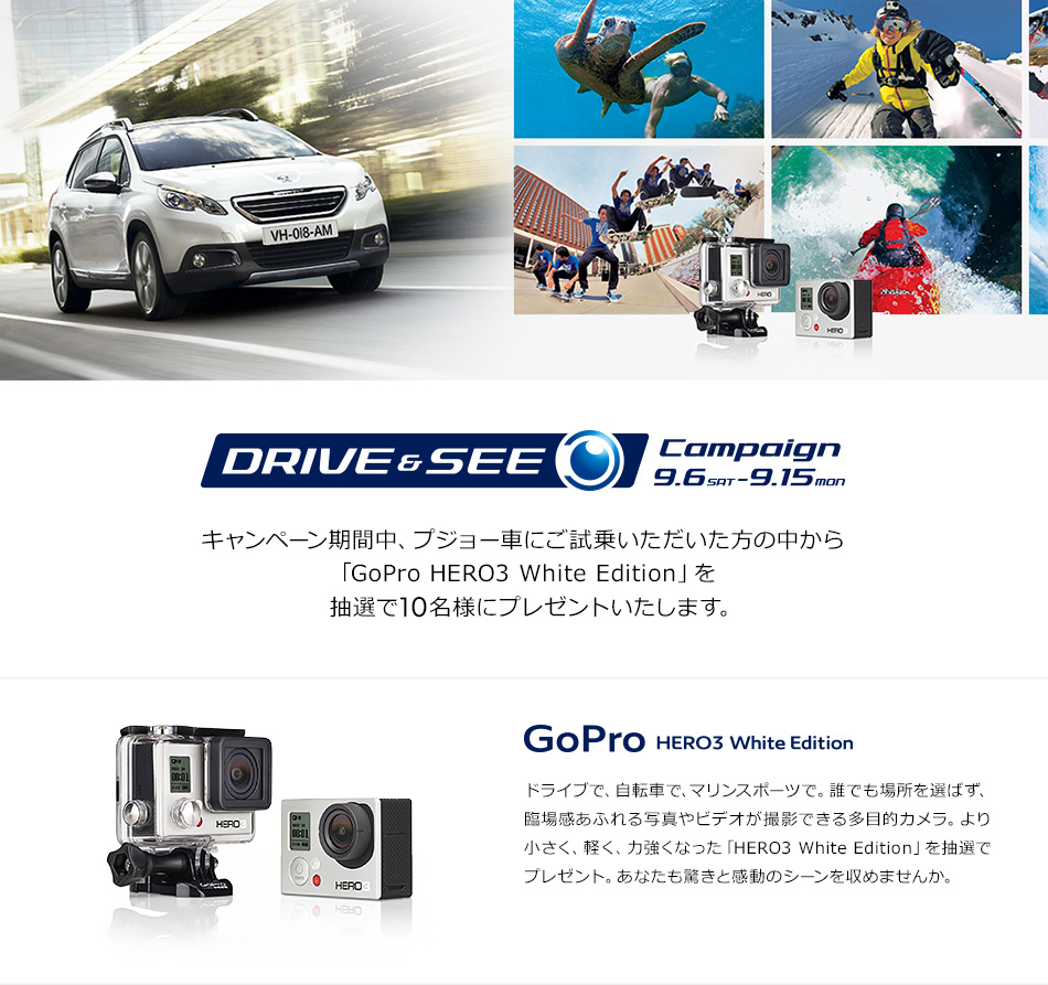 試乗でGoProが当たる！Drive & See Campaign_セクション1